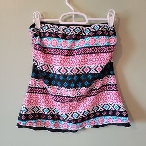 Ocean avenue Bandeau tankini swim top size small